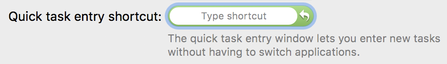 Daylite_quick task shortcut box