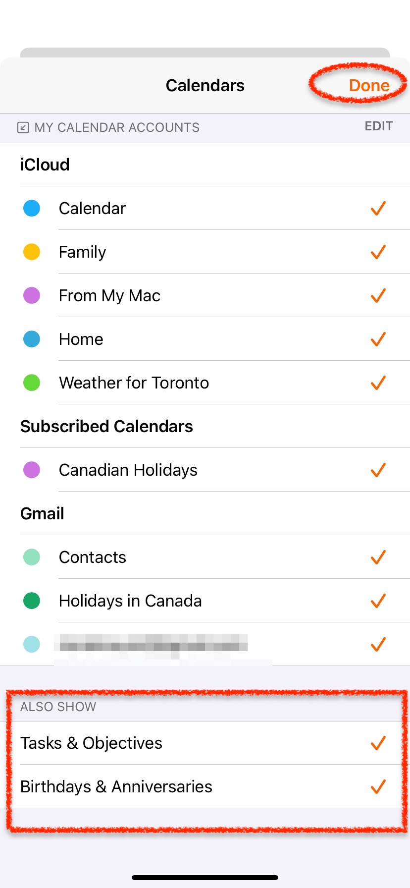 In Daylite iOS_my calendar view_tasks and objectives